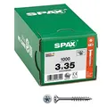 Produktbild: SPAX Universalschrauben T10 Senkkopf WIROX 0191010300355 3 mm x 35 mm, 1.000 St.