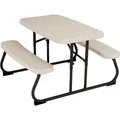 Produktbild: Lifetime Kunststoff Tisch für Kinder Lichtgrau 83x90x54 cm - Grau