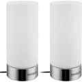 Produktbild: Tischlampe 2er Set Nachttischlampe Design Tischleuchte Touch 3 Helligkeitsstufen Wohnzimmerlampe Leuchte 2er Set Golau - Monzana