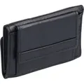 Produktbild: kleine Leder Herren Minibörse im EC-Kartenformat, schwarz