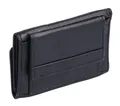 Produktbild: GlücksNugget Geldbörse kleine Leder Herren Minibörse im EC-Kartenformat, schwarz