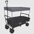 Produktbild: TRUTZHOLM Bollerwagen faltbar mit Dach 105 l Handwagen Gerätewagen Transportkarre Transportwagen drehbare Vorderräder 75 kg Tragkraft