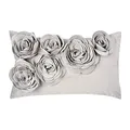 Produktbild: Pad - Kissenhülle - Kissen - Kissenbezug - FLORAL - Light Grey/hellgrau - Polyester - 30 x 50 cm