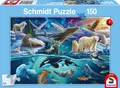 Produktbild: Spiele 56484 Tiere in der Arktis 150 Teile Kinderpuzzle