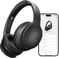 Produktbild: DOQAUS Kopfhörer Kabellose Bluetooth, Bluetooth 5.4 Bluetooth-Kopfhörer Over Ear, 90 Std. Akku, App Steuerung & 9 EQ Modi, HiFi Stereo Sound mit Bass, mit Mikrofon für Arbeit, Reisen & Alltag, Schwarz