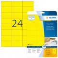 Produktbild: HERMA Special Etiketten Papier matte permanent self-adhesive Gelb 70 x 37 mm 480 20 Bogen x 24 (4466)