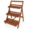 Produktbild: CASARIA® Blumentreppe Pflanzentreppe Blumenregal FSC® zertifiziert Akazie Holz