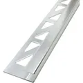 Produktbild: Fliesenschiene Eckprofil Quadratprofil Aluminium (eloxiert, Fliesenprofil - Silber Matt 2,5m X 8mm, 1 Stück - Dalsys