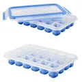 Produktbild: 2x EMSA Eiswürfelbereiter mit flexiblen Boden, 22,6x16,5x4,9 cm