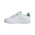 Produktbild: Adidas Unisex Kinder Advantage Base 2.0 Shoes JUNIOR, Cloud White/Cloud White/Green, 39 1/3 EU