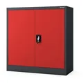 Produktbild: Jan Nowak Metallschrank, Rot, Anthrazit, Metall, 90x93x40 cm, Arbeitszimmer, Aktenschränke