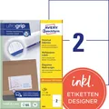 Produktbild: 1 bis 40x AVERY Zweckform Universal-Etiketten, 210 x 148 mm, weiß BIS 22% RABATT