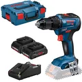 Produktbild: Bosch Professional 18V System Akku Bohrschrauber GSR 18V-55 (max. Drehmoment 55 Nm, 1.800 min⁻¹, inkl. 2x Akku ProCORE18V 4.0Ah, Schnellladegerät GAL 18V-40, Einlage, L-BOXX)