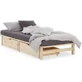 Produktbild: Homestyle4u Holzbett, Braun, Holz, Kiefer, 90x200 cm, Schlafzimmer, Betten