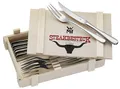 Produktbild: WMF Steakbesteck in Holzkassette 12-teilig Edelstahl silber Holzkiste Grillen