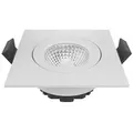 Produktbild: SIGOR LED Einbauleuchte DILED 68, 36° 6W 3000K, 380lm IP20, eckig, dimmbar, weiß SIG-5734201
