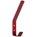 Produktbild: SO-TECH® Kleiderhaken Wandhaken Edelstahl 60 x 20 x 45 mm oder 142 x 20 x 45 mm, (1-St), großer Jackenhaken mit abgerundeten Kanten bordeauxrot rot 14.2 cm