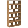Produktbild: vidaXL Raumteiler, Raumtrenner mit 15 Fächern, Bücherregal für Wohnzimmer Büro, Wandregal Standregal Aktenregal, Artisan-Eiche Holzwerkstoff