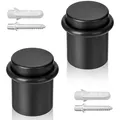 Produktbild: ECENCE Bodentürstopper Türstopper Boden zum Schrauben 2x Türaufhalter schwarz 3 cm x 4 cm