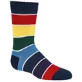 Produktbild: TippTexx 24 Socken 6 Paar gemusterte Bambus Kinder Socken, superweich, für Mädchen/Jungen blau 23-26