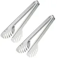 Produktbild: Westmark 2 Spaghetti-/Salat-/Servierzangen, Länge: je 23,8 cm, Rostfreier Edelstahl, Farbe: Silber, 127922E3