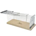 Produktbild: Gardigo Rattenfalle Lebendfallen I Aus Holz und Metall I 30 cm groß I ohne Giftköder I Für Keller, Carport, Scheune I Kastenfalle, Käfigfalle, Drahtkasten