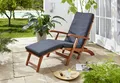 Produktbild: Auflage Anthrazit zu Deckchair Santos  174x51x6cm Gartenliege Liegestuhl