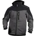Produktbild: DASSY® Jakarta zweifarbige Softshell-Jacke für Herren - zementgrau/schwarz - XL