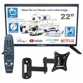 Produktbild: Unispectra ® 22“ Smart TV (webOS) mit Magic-Fernbedienung Full HD 230V 24V Triple Tuner: Satellit, Antenne, Kabel TV. 12V Fernseher für Wohnmobile, Wohnwagen, LKWs, Boote