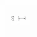 Produktbild: XENOX Ohrringe XS3736N Silber Ohrstecker Damenohrringe Ohrschmuck Unendlichkeit