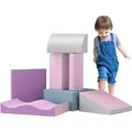 Produktbild: Homcom Bausteinset, Pink, Grau, Kunststoff, 40x11x60 cm, Spielzeug, Kinderspielzeug, Sonstiges Spielzeug