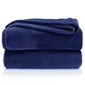 Produktbild: heimtexland ® Premium Flanell Kuscheldecke XL Super Soft Fleecedecke Sofadecke Überwurf Decke Öko-tex Typ380 Marine Blau 200x150