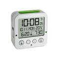 Produktbild: TFA digitaler Funkwecker 60.2528.54 BINGO silber Kunststoff