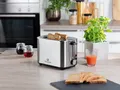 Produktbild: Chef Cuisine Edelstahl Design Toaster 850 W 5 Bräunungsstufen, mit Staubschutz