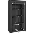 Produktbild: Boxxx Stoffschrank, Schwarz, Metall, Kunststoff, Textil, 4 Fächer, 88x168x45 cm, Typenauswahl, Schlafzimmer, Kleiderschränke, Stoffschrank