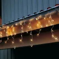 Produktbild: LED Eisregen Lichterkette 144er warmweiß / transparent Best Season 499-56