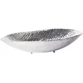 Produktbild: Beliani - Schale Silber Aluminium Blattförmig Glamour Stil Flurdeko Wohnzimmer Schlafzimmer Wohnaccessoires Tischdekoration