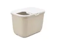 Produktbild: 5411388201814 SAVIC HOP Kaffeebraun mit Weißem Deckel – Katzentoilette – 58,5x39