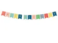 Produktbild: partydeco Wimpelkette, Happy Birthday Girlande 15x175 cm bunt