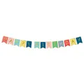 Produktbild: 1 Banner | Girlande Happy Birthday | 15 x 175 cm | bunt | mit 2,5 m Schnur