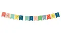 Produktbild: Geburtstag Wimpel-Banner Happy Birthday mehrfarbig groß Deko zum Hängen bunt
