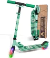 Produktbild: Apollo Scooter LED - Moonracer City Scooter mit Federung, Roller klappbarer Tretroller City Roller - grün