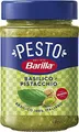 Produktbild: Barilla Pesto Basilico e Pistacchio 12x190g | Glutenfreie Italienische Pasta-Sauce mit Basilikum und Pistazien, Nudel-Soße, grünes Pesto