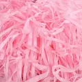 Produktbild: TSHAOUN 100g Raffia Hamper Shreds, Geschreddertes Seidenpapier Füllmaterial, Geschenkfüllung Papierschnitzel für DIY Party Hamper Füllung und Geschenkverpackung für Geschenkbox Dekorations (Rosa)