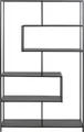 Produktbild: ACTONA GROUP Bücherregal, Metallgestell, modernes Design, 5 Einlegeböden, asymmetrische Details