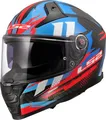 Produktbild: Ls2 integraalhelm ff811 vector ii carbon tantic . helmet ff811 vector ii tantic m blue red