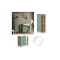 Produktbild: Vicco Badmöbel-Set Karen Sonoma Mintgrün 3 Teile