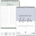 Produktbild: Geburtstagskalender I Kalender für Geburtstage und Jahrestage I jahresunabhängig immerwährend ohne Wochentage – Ewiger Kalender zum Eintragen von Geburtstagen (Bunt Pastell)