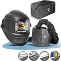 Produktbild: STAHLWERK Automatik-Schweißhelm 3-in-1 BOOSTER AIR mit Frischluftzufuhr, PAPR-System, True-Colour, autom. Abdunkelung DIN 4-13 optische Klasse 1/1...