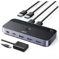 Produktbild: HUB - Adapter - CM662 USB 3.0 Switch 2-in-4 Switch + 2x USB-A Kabel - Schwarz